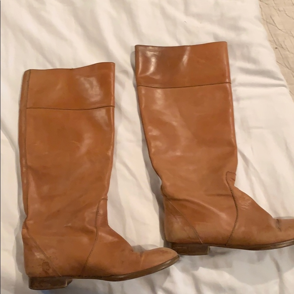 J. Crew Cognac Tall Boots